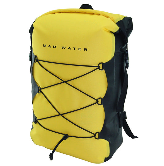Roll-top Waterproof Backpack - Yellow