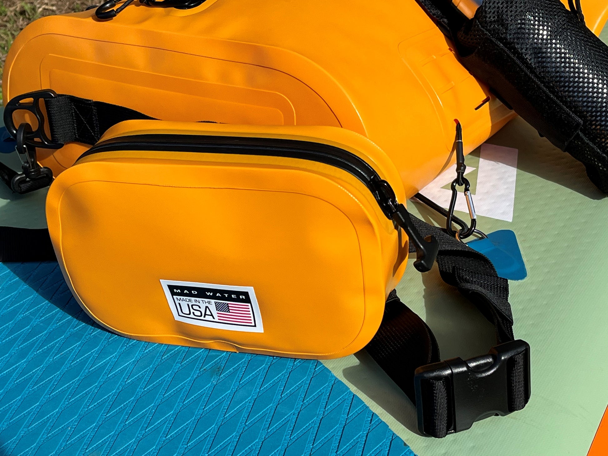 Rabun Waterproof Waist Pack on paddelboard