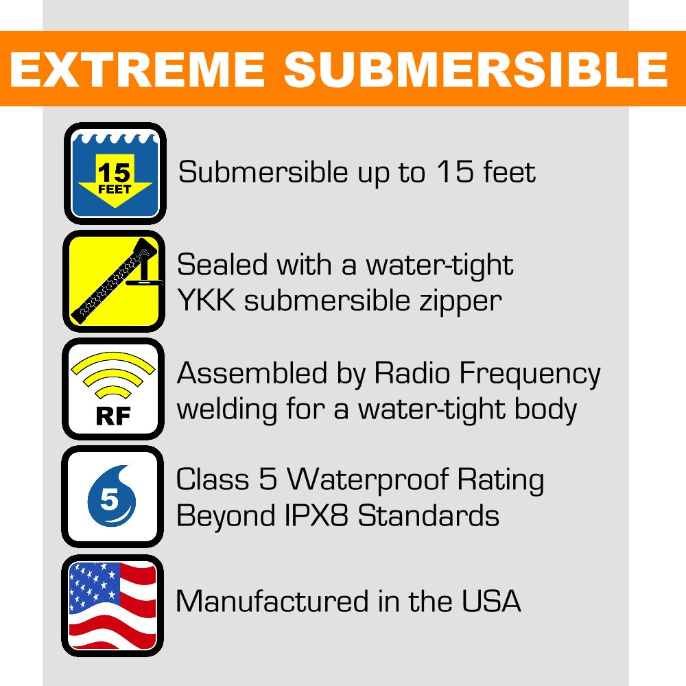 Waterproof USA Duffel Bag features list