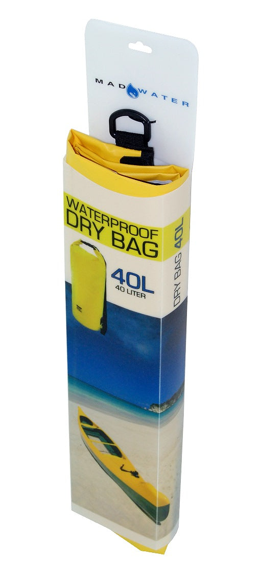 Yellow 40L Dry Bag in package