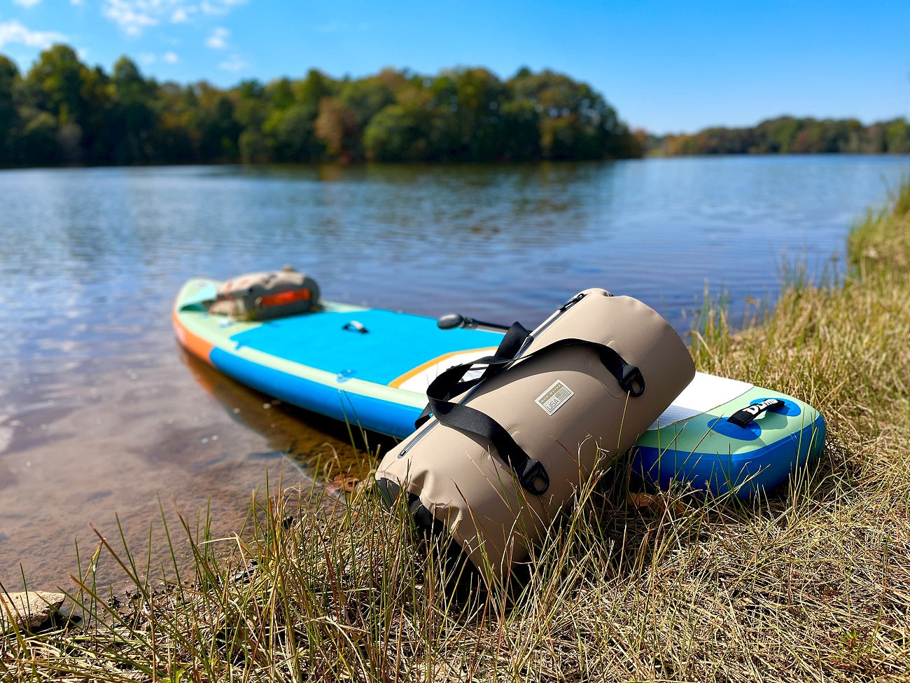 40L Allatoona Waterproof Duffel by the lake