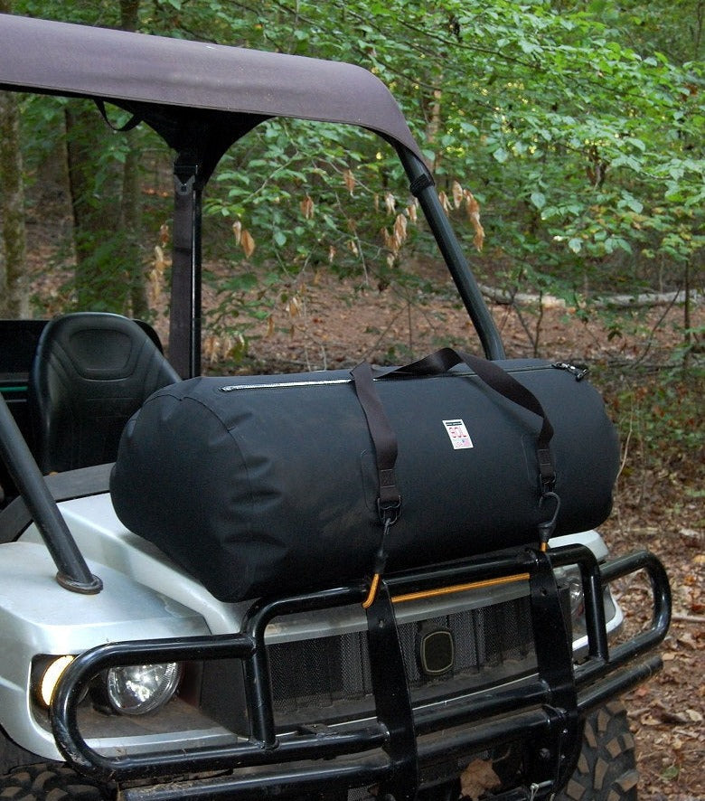 90L Waterproof USA Duffel on a UTV